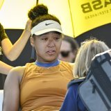 Naomi Osaka a été contrainte à l'abandon en finale à Auckland KEYSTONE/AP/Alan Lee
